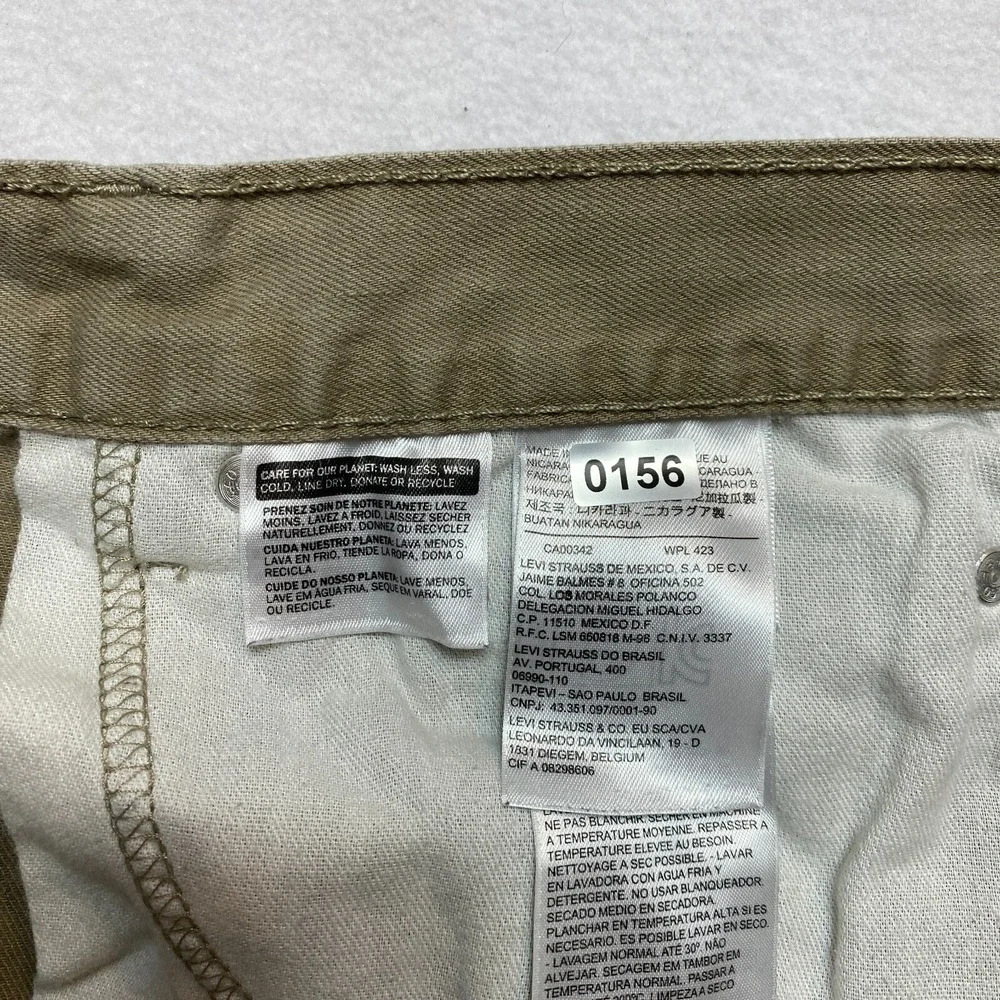 Levi's 505 Jeans Mens Size 40 Tan Denim Straight Leg Pants